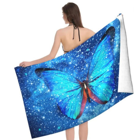 Blue Butterfly Towel