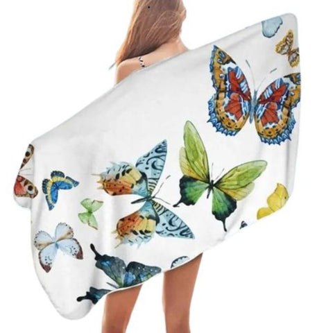 Butterfly-Print Towel