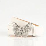 white Butterfly Belt Strap