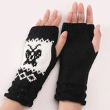 winter Fingerless Butterfly Gloves