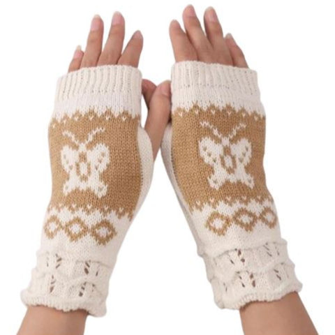 Fingerless Butterfly Gloves