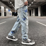 butterfly blue pants mens 