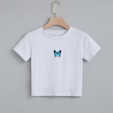 white Butterfly Tank Top for Ladies
