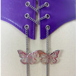 pretty Lavender Butterfly Belt