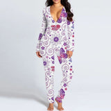Purple Butterfly Jumpsuit for women