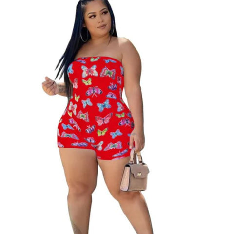 Red Butterfly Jumpsuit