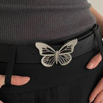 Rhinestone Butterfly Belt for women
