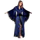 silky blue butterfly kimono