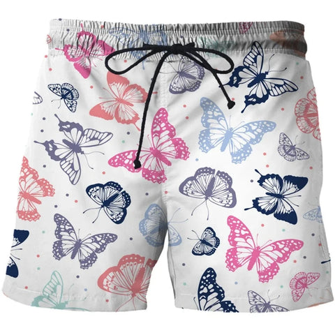 white butterfly shorts outfit