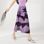 y2k slim fit purple butterfly skirt