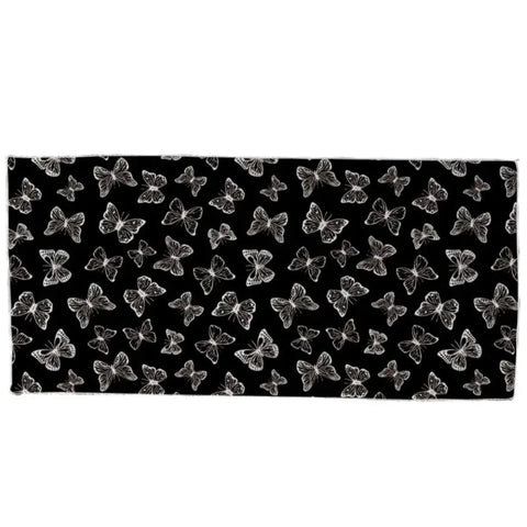 Black White Butterfly Towel
