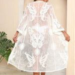 Butterfly Lace Kimono for beach