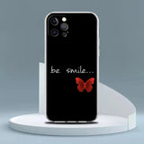 red butterfly phone case in silicone