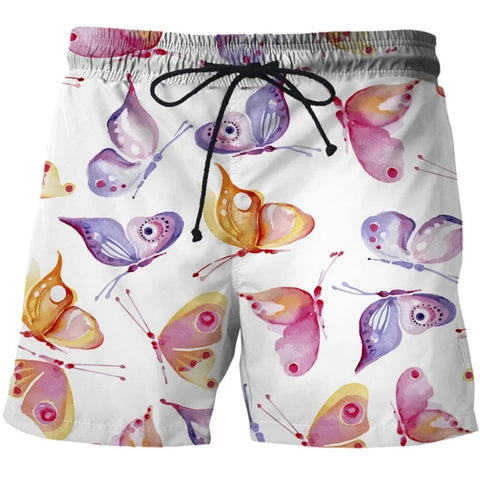 whimsical butterfly shorts
