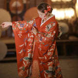 Peony and Butterfly japanese retro Kimono Robe