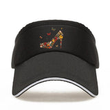 heeled butterfly cap