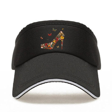 heeled butterfly cap