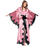 silky pink butterfly kimono