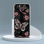 rose butterfly phone case for women