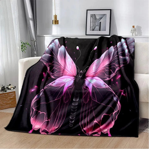 pink butterfly blanket