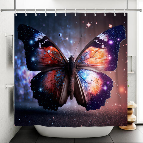 Luxury Butterfly Shower Curtain