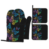 dim gray Butterfly Oven Gloves