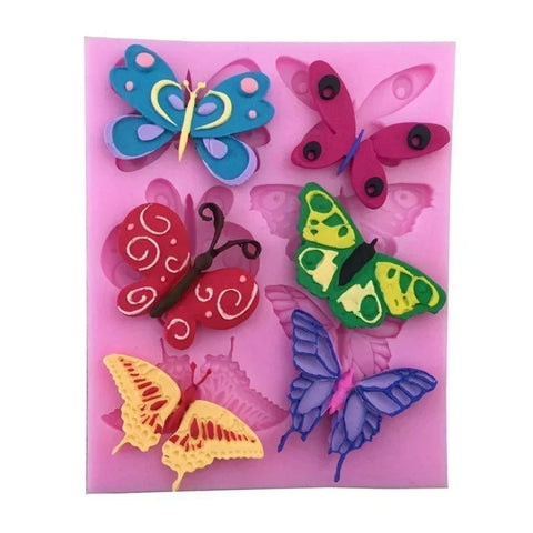 pink butterfly mold for cake