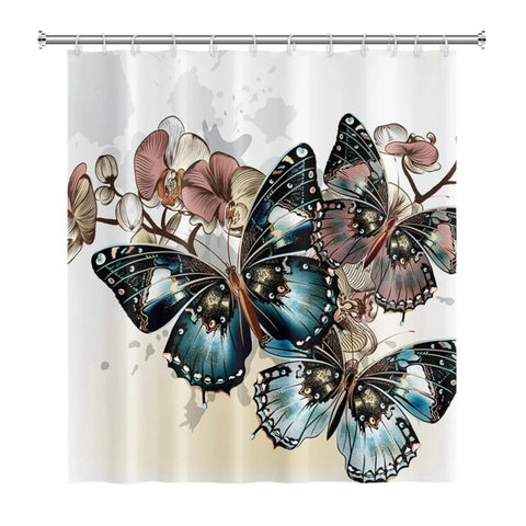 Emperor's Butterfly Shower Curtain
