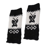 black Butterfly Gloves Knit