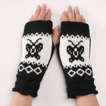 knitted Fingerless Butterfly Gloves