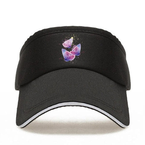 sparkling butterfly cap