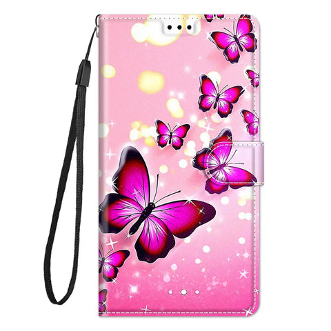 hot pink butterfly phone case