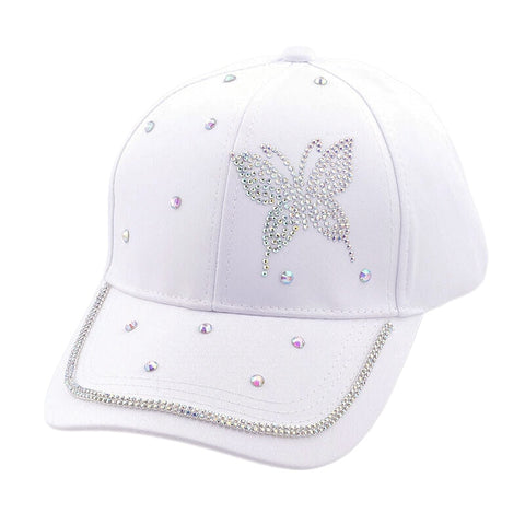 studded butterfly cap