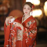 Peony and Butterfly Kimono Robe traditional