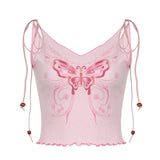 Butterfly Tank Top corset Camisole