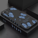 blue redmi butterfly phone case