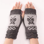 Fingerless Butterfly Gloves for women