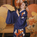 japan butterfly print kimono 