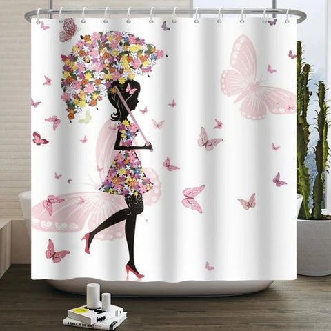 Butterfly Lady Shower Curtain