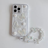 3D Butterfly Bracelet white Phone Case