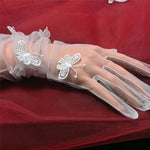 Transparent Butterfly Gloves for women