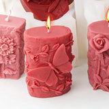 floral butterfly candle mold DIY