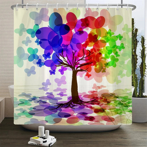 Butterfly Tree Shower Curtain