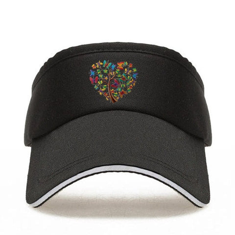 heart butterfly cap
