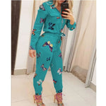 Turquoise and Teal Butterfly Jumpsuit for women