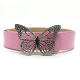 pink Vintage Butterfly Belt