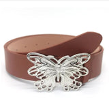 brown Y2K Butterfly Belt 