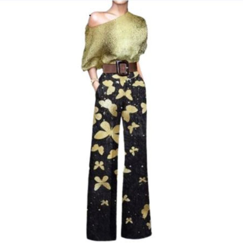 Yellow Butterfly Jumpsuit