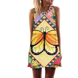 abstract butterfly dress