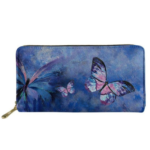 abstract butterfly wallet